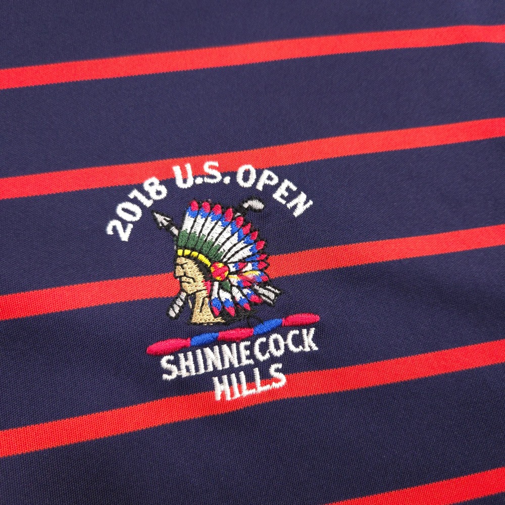 Polo Golf Ralph Lauren Shinnecock Hills Polo Mens XXL Striped 2018 US Open USGA - Picture 3 of 10